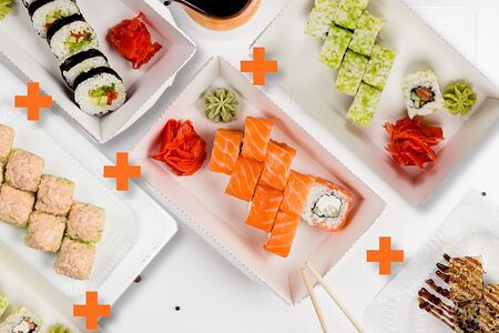 Большой набор роллов