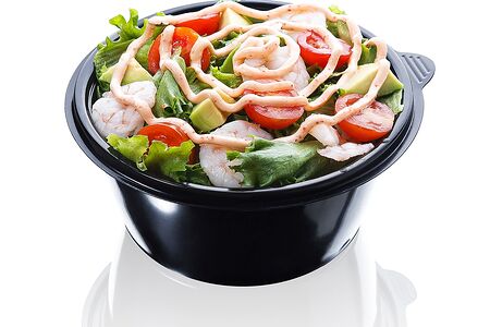 Салат с креветками