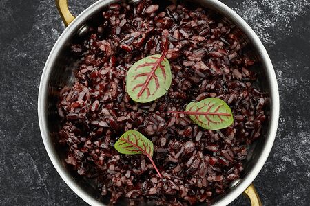 Дикий рис с овощами