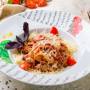 Феттуччине с говяжьей вырезкой