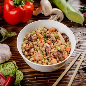 Тяхан с морепродуктами