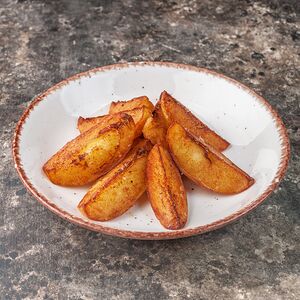 Картофельные дольки с чесночным маслом