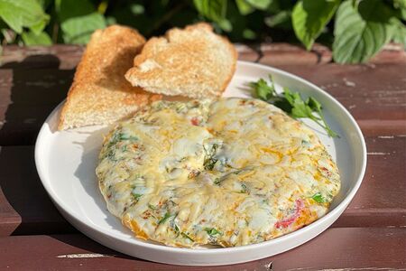 Омлет с зеленью