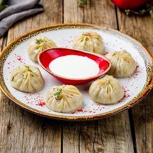 Манты с телятиной