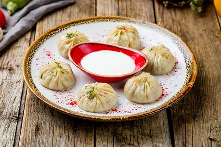 Манты с телятиной