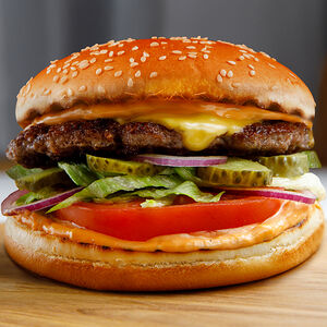 Бургер классический с котлетой из рубленой говядины