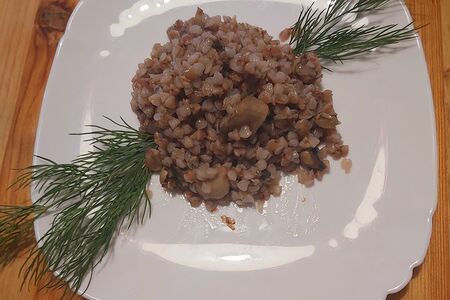 Гречка с грибами