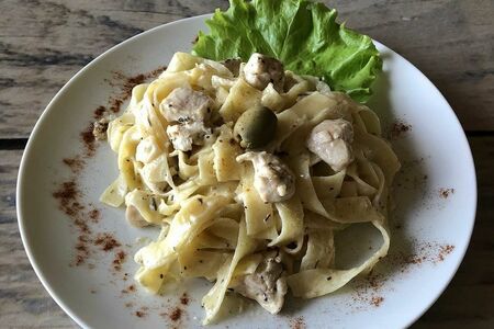 Феттуччине с курицей
