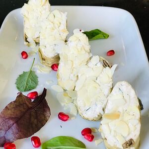 Рулетики из баклажанов