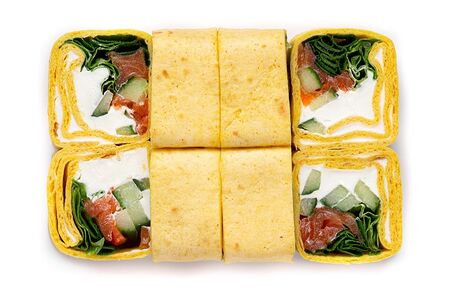 Тортилья с копчёным лососем