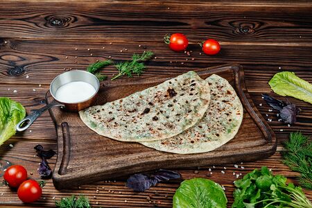 Кутаб с зеленью