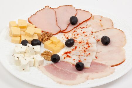 Сырное и мясное ассорти