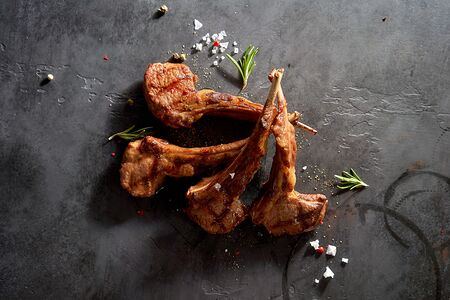 Каре ягненка на гриле