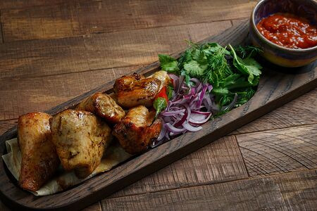 Шашлык из куриной грудки