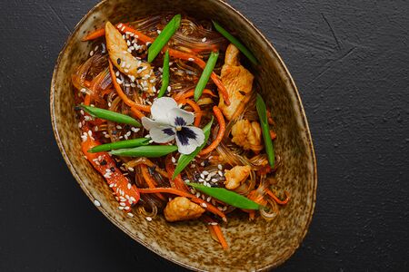 Харусаме с креветками