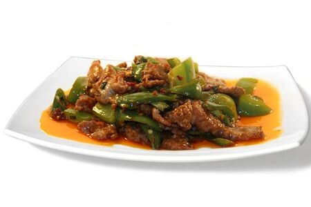 Жареная говяжья вырезка с перцем чили