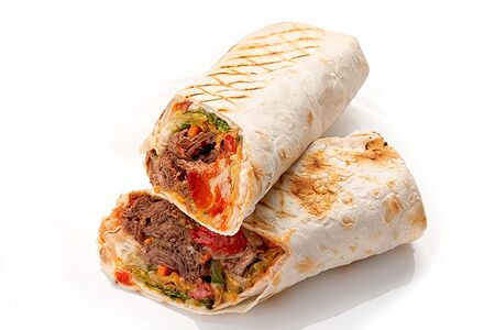 Лаваш с томленой свининой