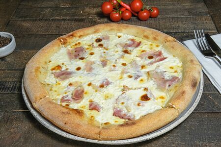 Пицца Бекон и маскарпоне