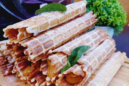 Вафельная трубочка Варёная сгущёнка