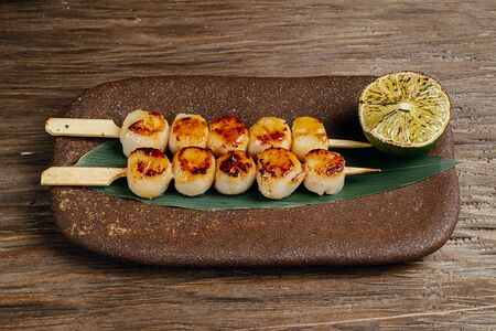 Беби-гребешки с васаби