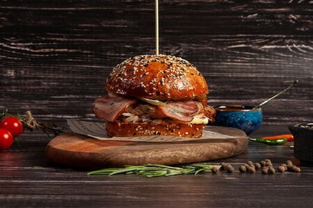 Бургер Русский со свининой