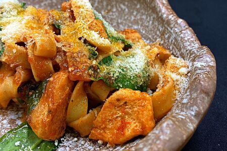 Феттуччине с куриным филе