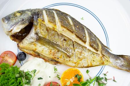 Дорадо на гриле