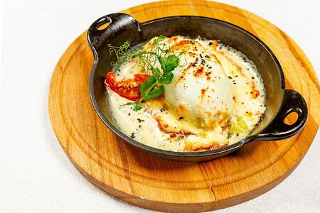 Кальмар, фаршированный картофелем