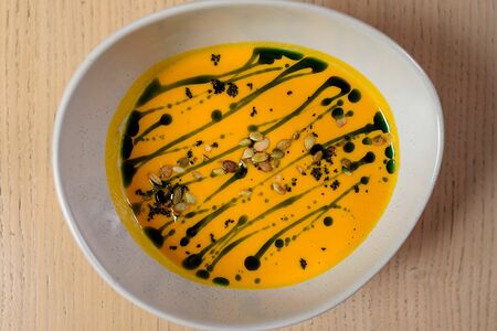 Тыквенный крем-суп на кокосовом молоке