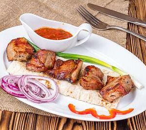 Шашлык из cвинoй мякоти