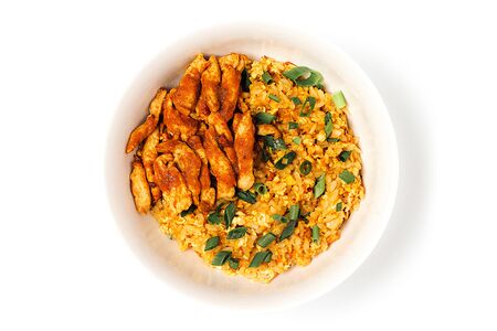 Рис карри с курицей