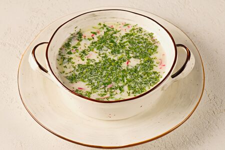 Окрошка на кефире