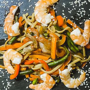 Удон с креветкой