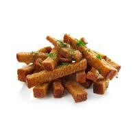 Гренки из ржаного хлеба с чесноком