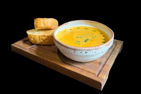 Сливочный суп с креветками