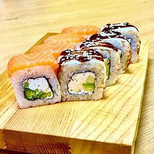 Лосось и угорь