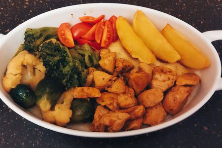 Индейка с овощами карри