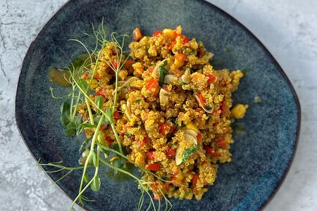 Киноа с овощами