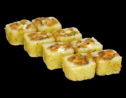 Теплый ролл с креветкой