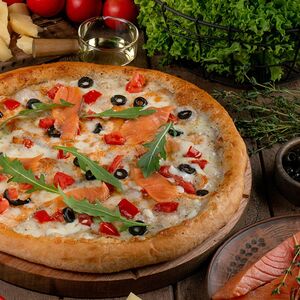 Лосось с креветками стандартная