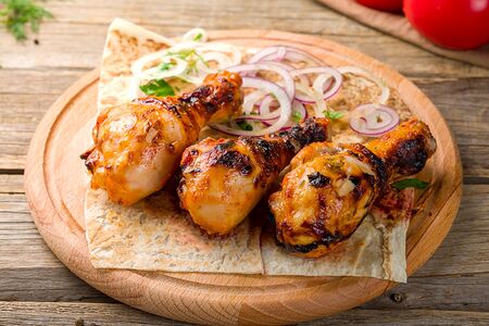 Шашлык из куриной голени