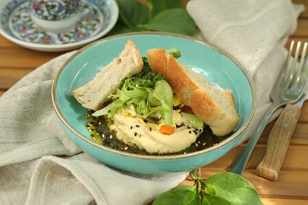 Хумус с кокосовым карри