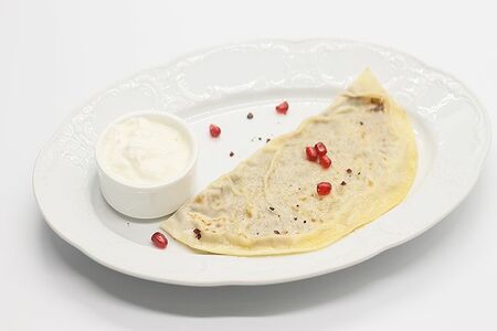 Кутаб с мясом и мацони