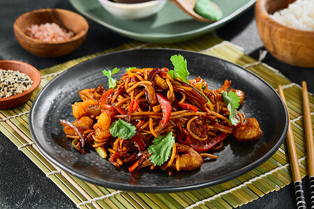 Wok Лапша Удон с креветками