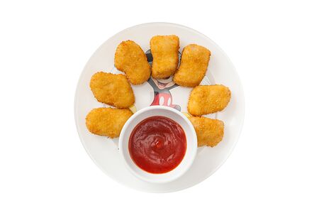 Куриные наггетсы с кетчупом