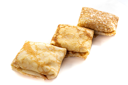 Блины с ветчиной и сыром