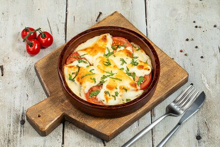 Овощи, запеченные с сыром