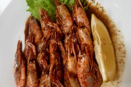 Креветки жареные