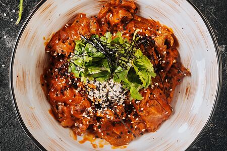 Говядина с японским рисом