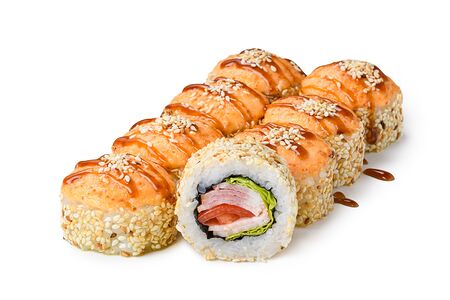 Запеченный бекон с айсбергом и пармезаном